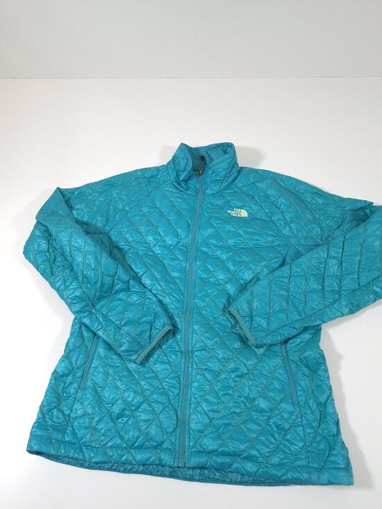 The North Face Jackets & Blazers - The North Face Jacket Womens Large Blue ThermoBall Quilted Puffer Insulated Zip